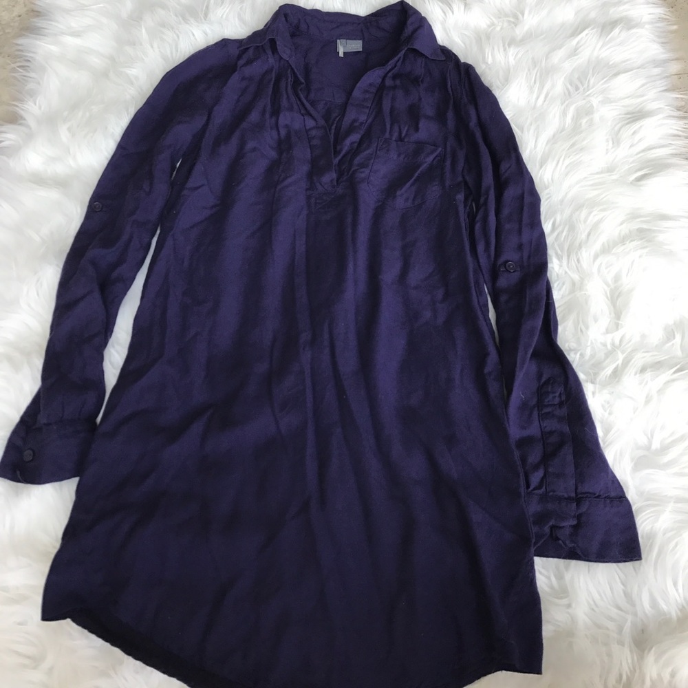 COPY - Anthropologie sparkle & fade purple long sleeve XS